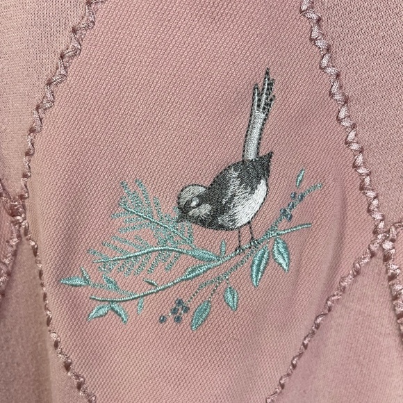 Alfred Dunner Vintage Oversized Pink Flower Sweater Medium Women’s - Picture 7 of 8